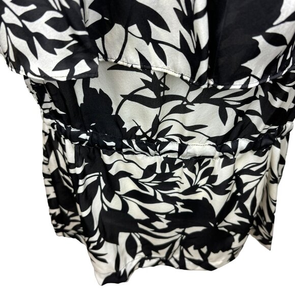 Alfani blouse, size 14, silk, ruffle, party, colorful, business, floral, NWT - Picture 6 of 12